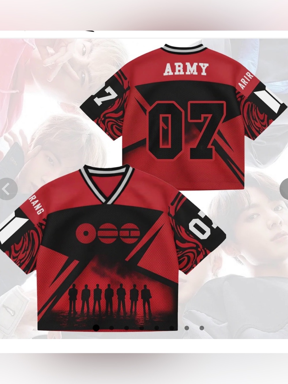 BTS crop Arirang jersey